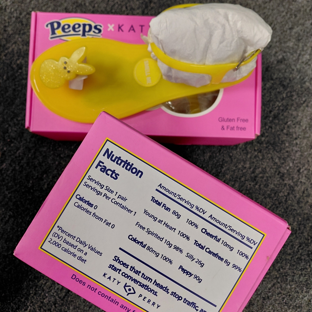 Katy Perry Yellow Peeps Sandals